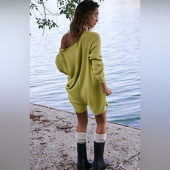 Free People Beau Sweater Romper in Rusted Coral. Size XS. NWOT - Picture 6 of 10